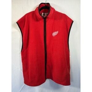 Licensed Pro Edge Vest Size XL Detroit Red Wings Full Zip